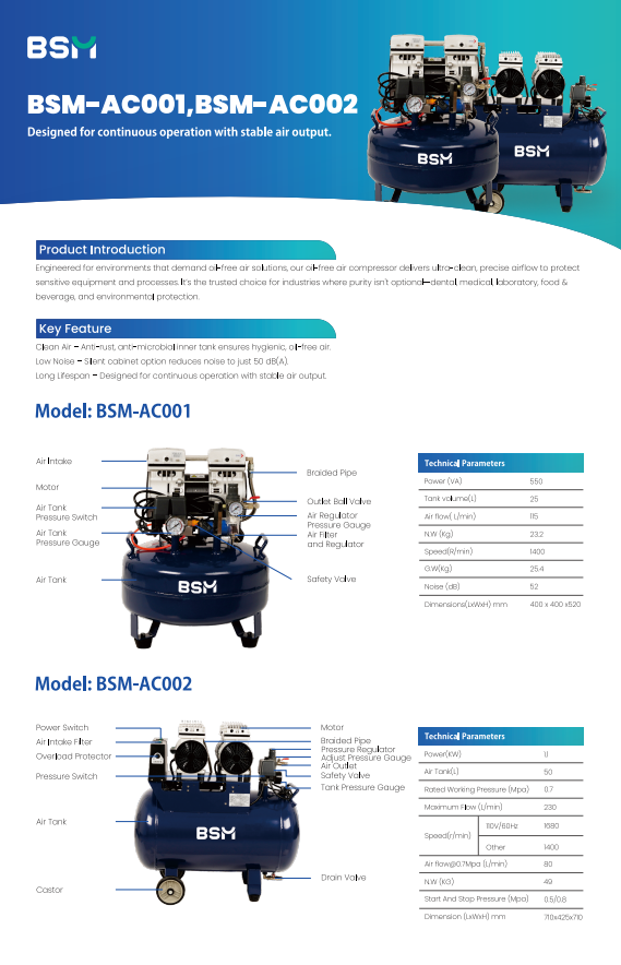 BSM_Air Compressor_AC001&AC002_Flyer_EN 20250610 v1.1.1